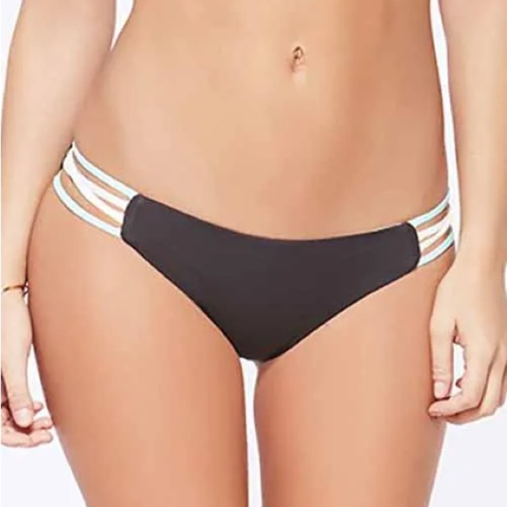 NWOT L*Space Low Down bikini bottom charcoal
